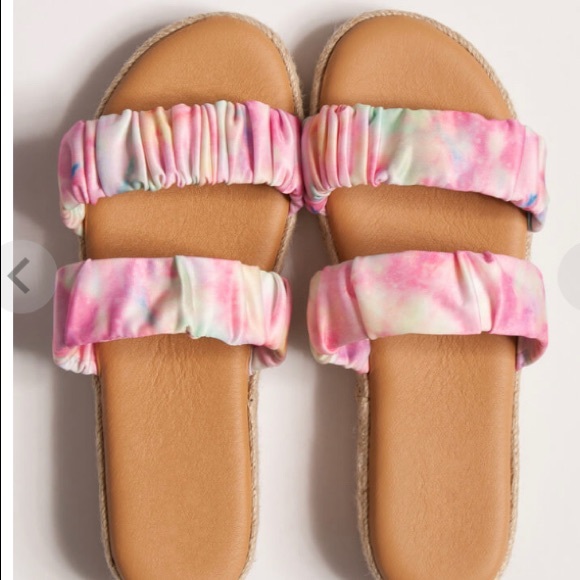 Cutie Pie Braided Tie-Dye Slide Sandals - Picture 3 of 7